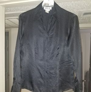 100% Silk Black blouse